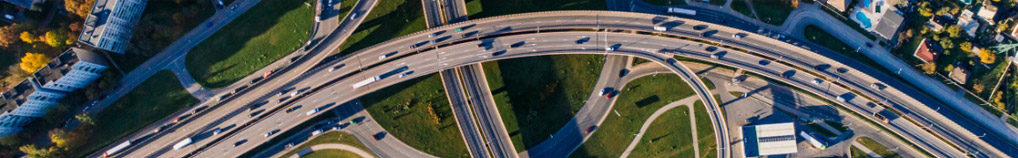 Roads from birds eye view