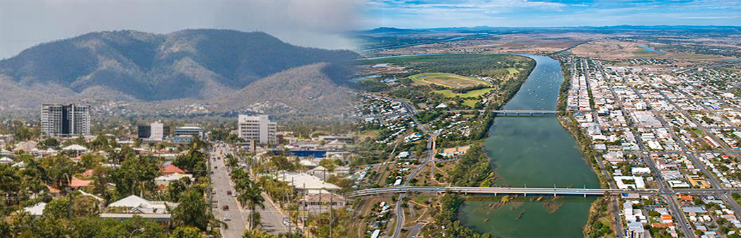 The QLD town of rockhampton